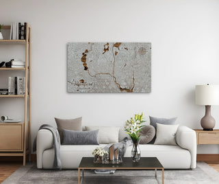 Wood Wall Map