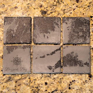 Custom Engraved Square Slate Coaster