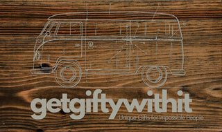 Exclusive - Get Gifty With It Logo Sign Engraved Map