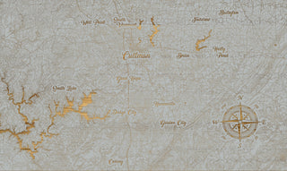 Exclusive - Cullman County Expanded Engraved Map