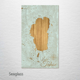 Lake Tahoe, CA Map Engraved Map (Standard)