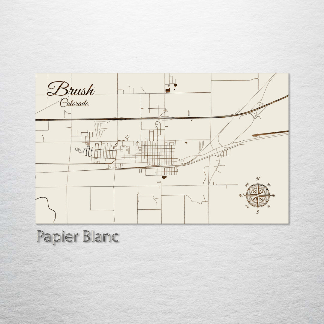 Brush, Colorado Street Map