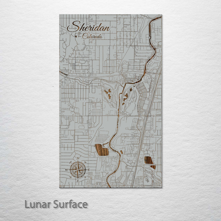 Sheridan, Colorado Street Map