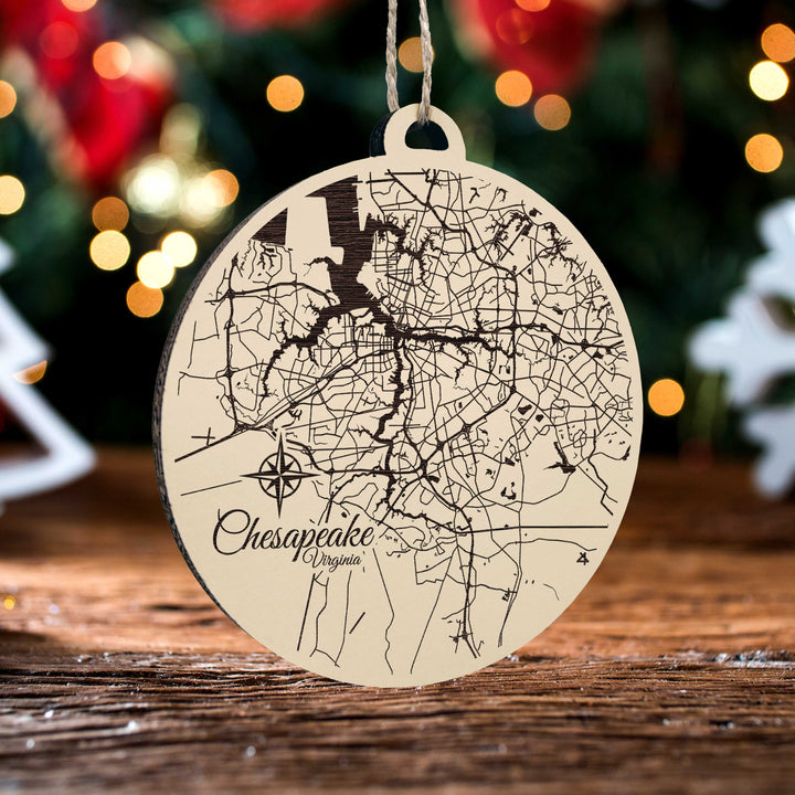 Chesapeake, Virginia Round Ornament