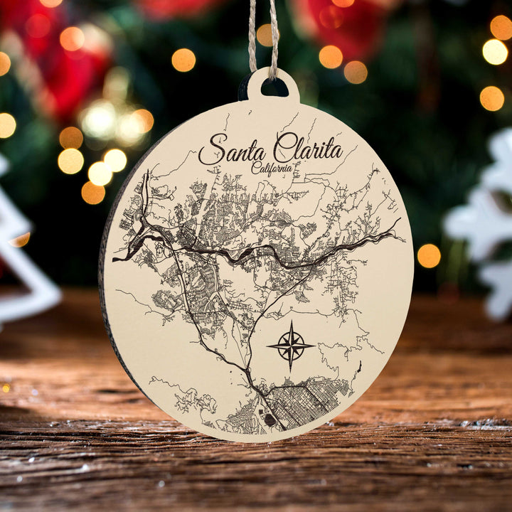 Santa Clarita, California Round Ornament