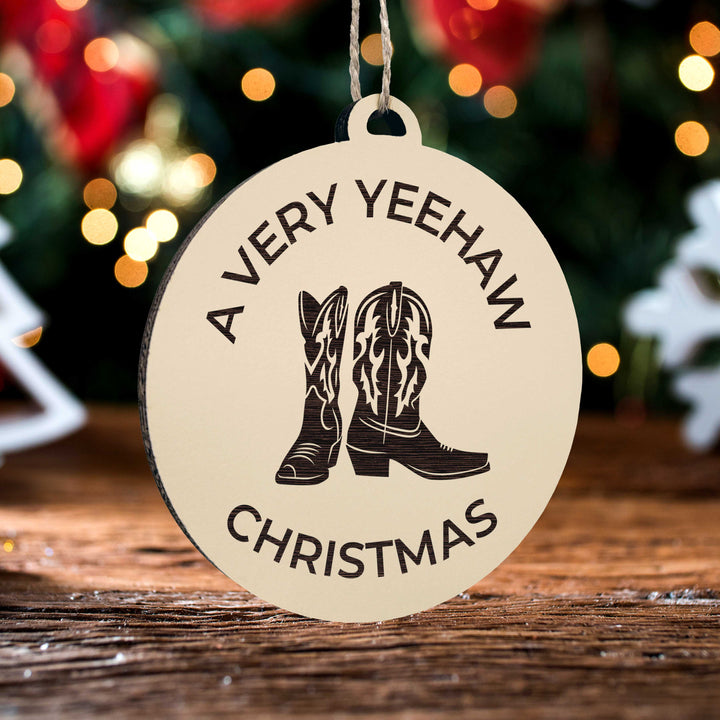 Yee Haw Xmas Ornament