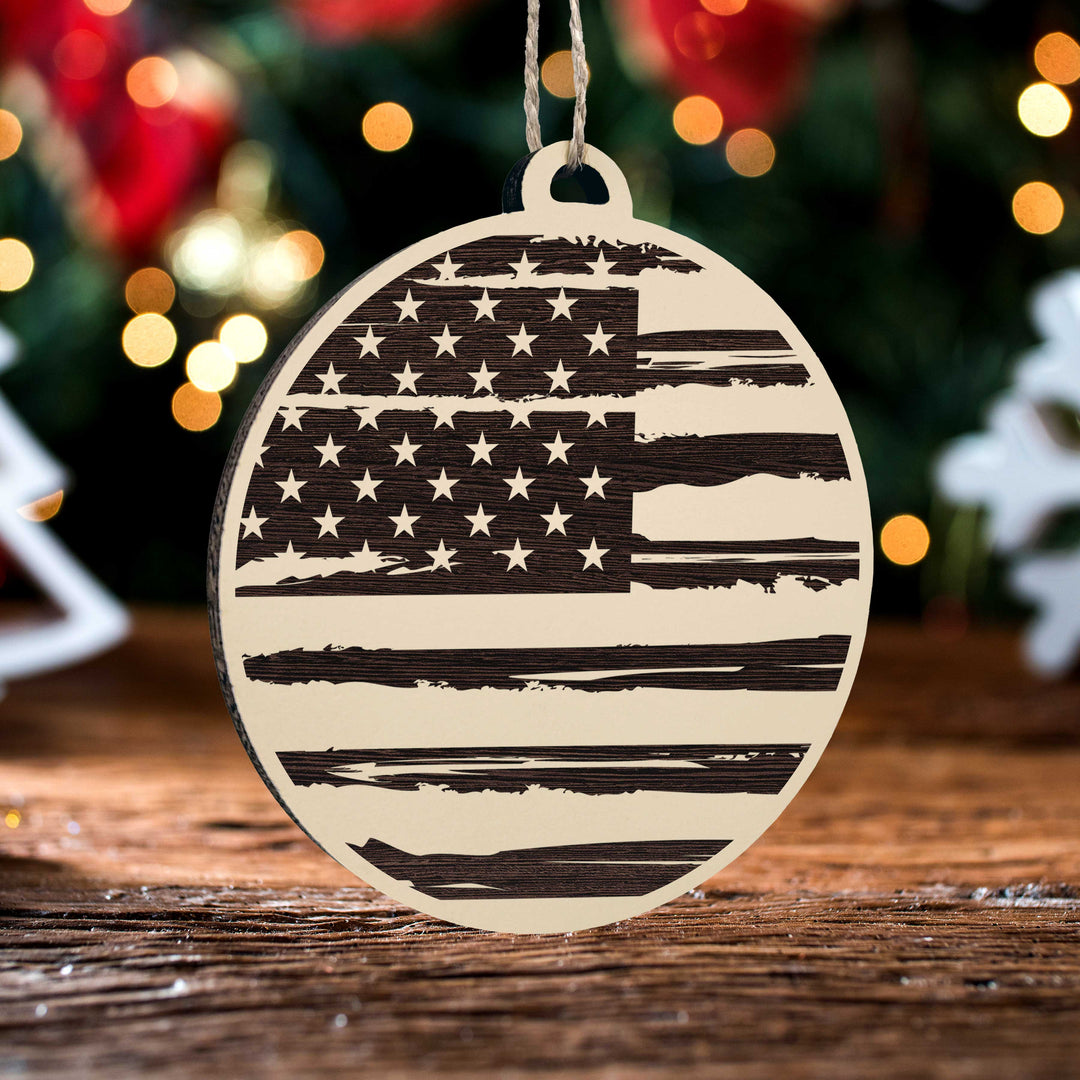 American Flag Ornament