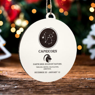 Capricorn Zodiac Ornament