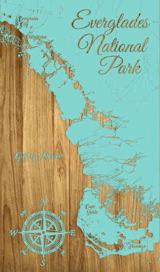 FP0505 - Everglades Nat'l Park Engraved Map (Standard)