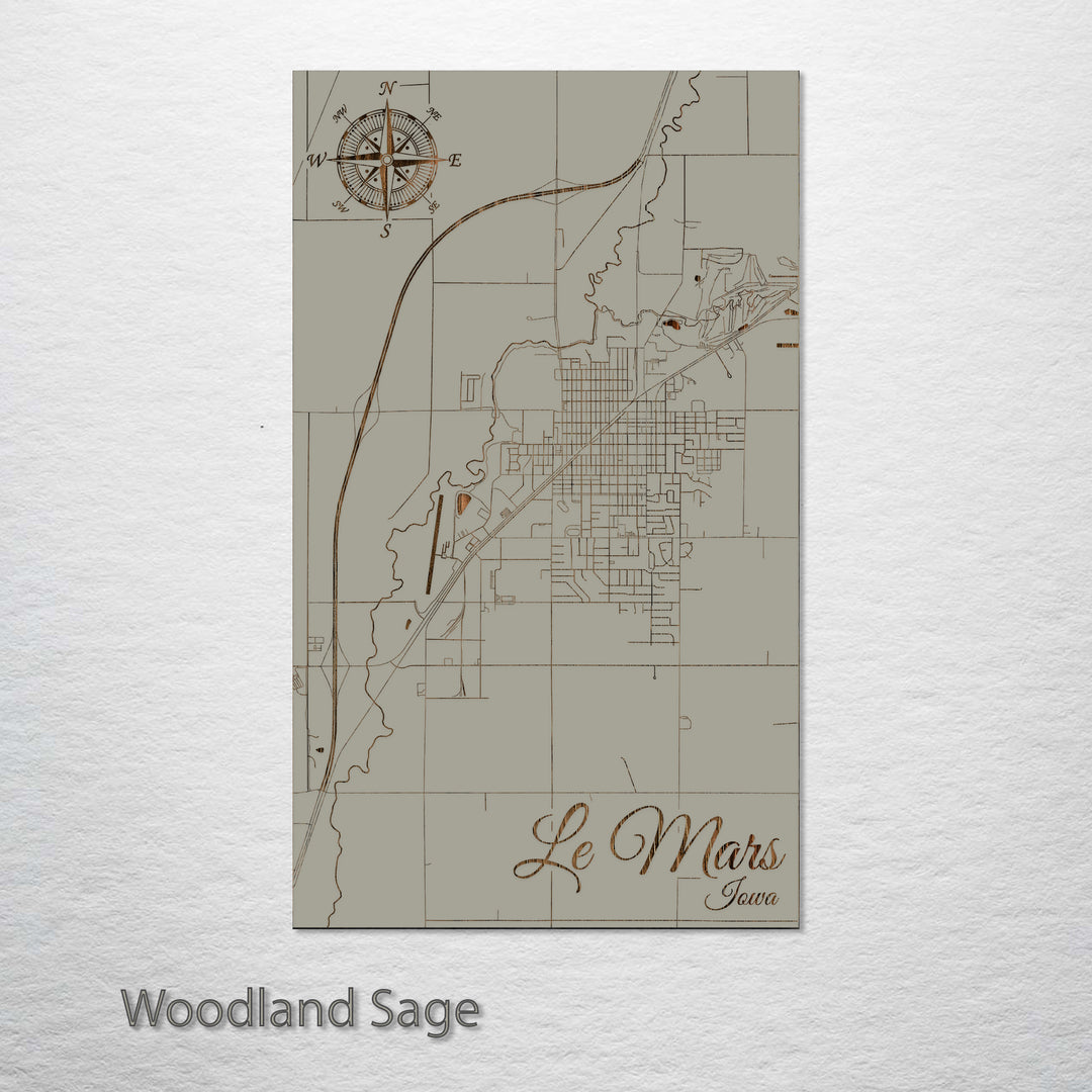 Le Mars, Iowa Street Map