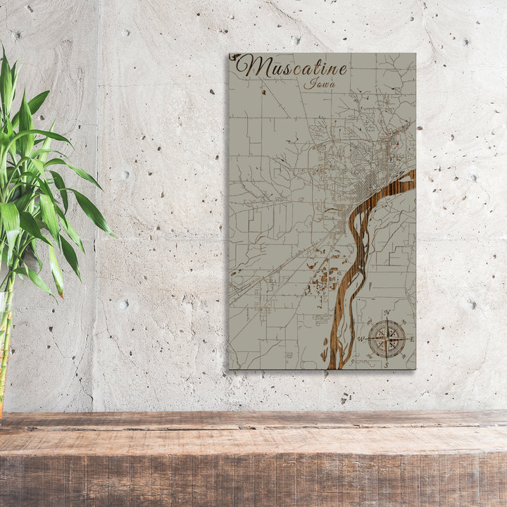 Muscatine, Iowa Street Map