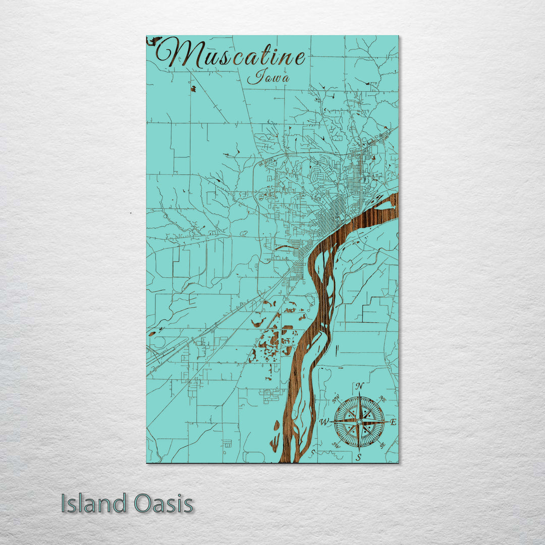 Muscatine, Iowa Street Map