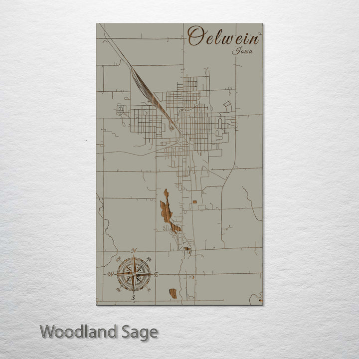 Oelwein, Iowa Street Map