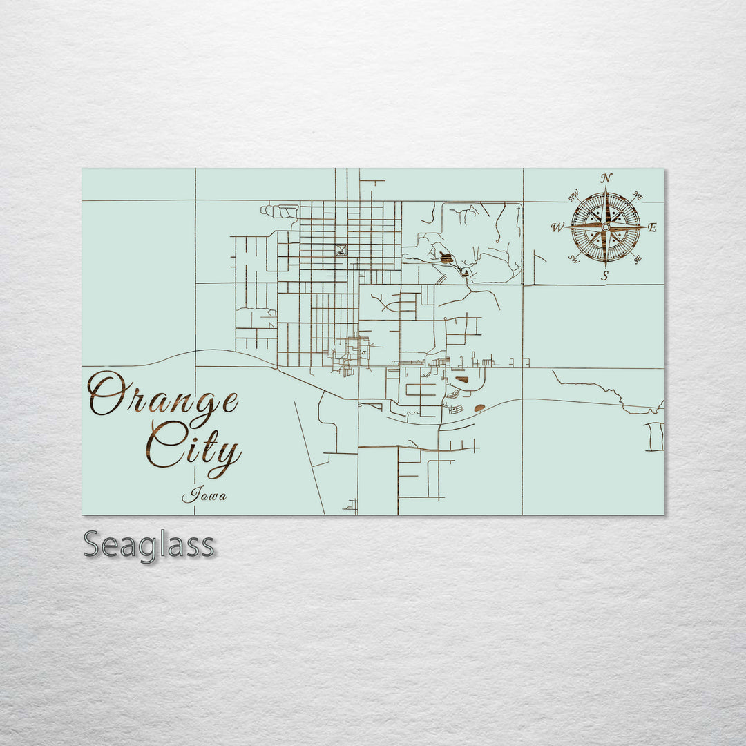 Orange City, Iowa Street Map