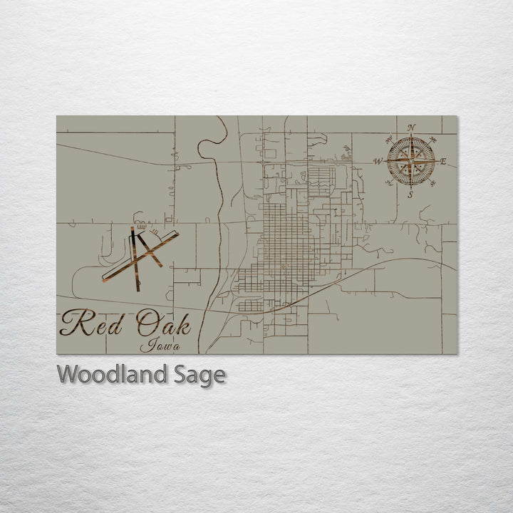 Red Oak, Iowa Street Map