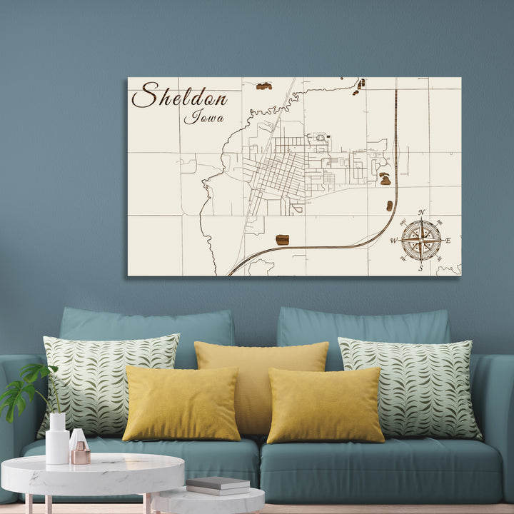 Sheldon, Iowa Street Map