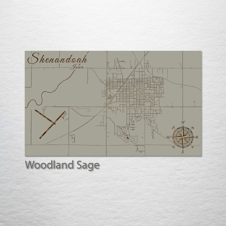 Shenandoah, Iowa Street Map