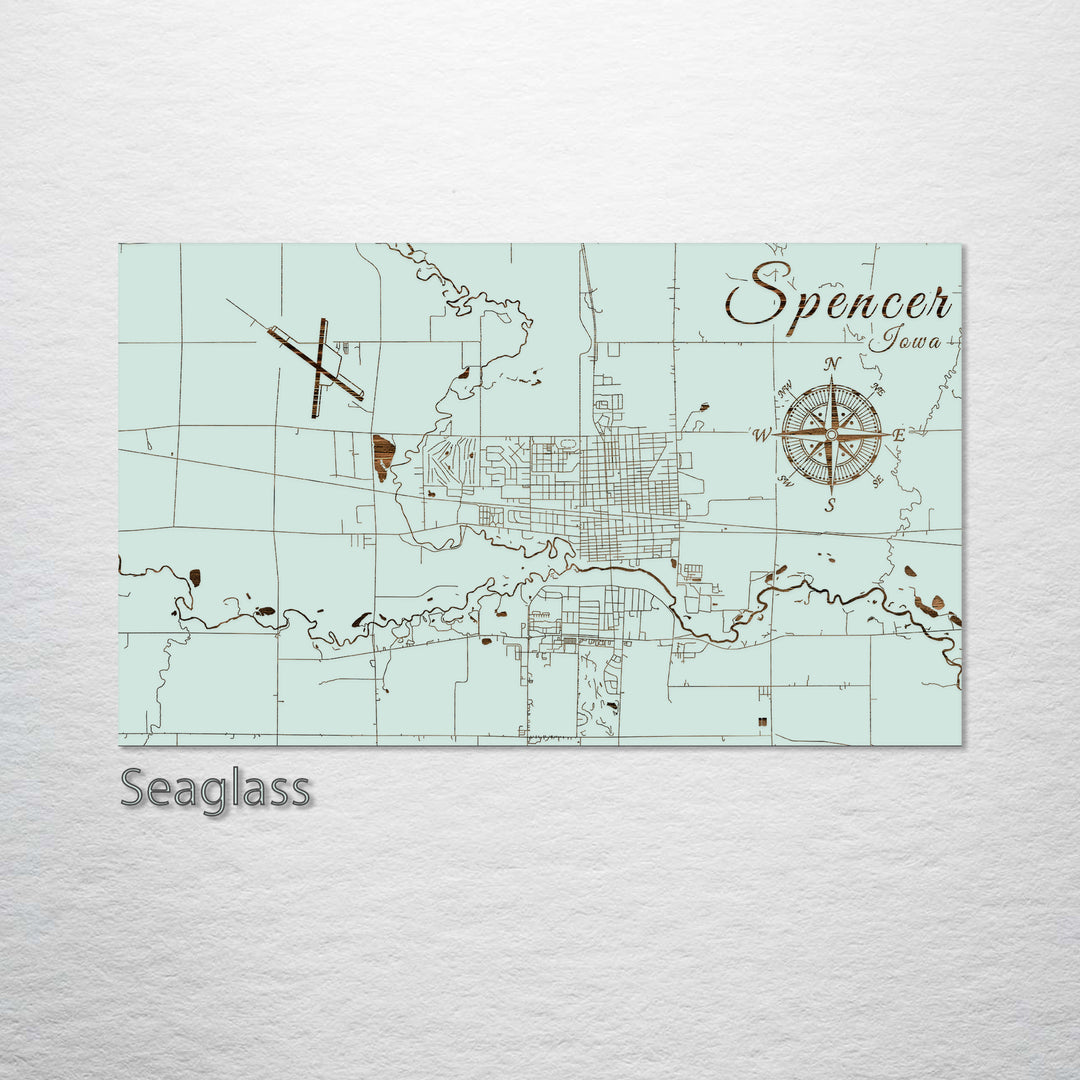 Spencer, Iowa Street Map