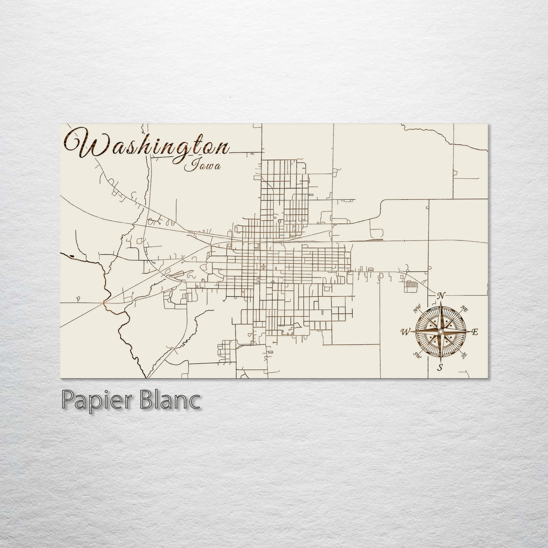 Washington, Iowa Street Map