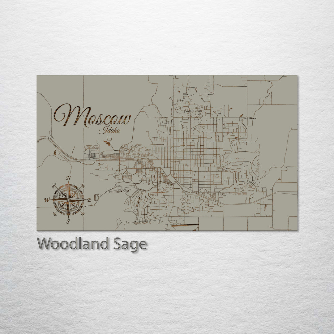 Moscow, Idaho Street Map