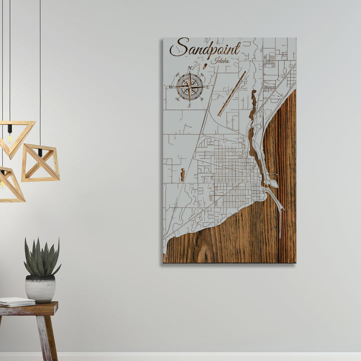 Sandpoint, Idaho Street Map