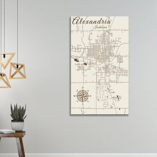 Alexandria, Indiana Street Map