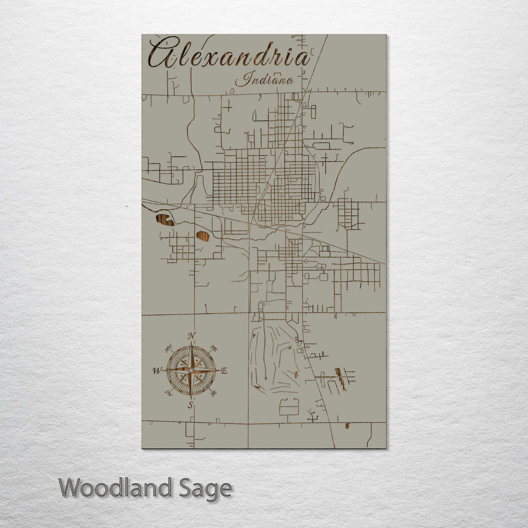 Alexandria, Indiana Street Map