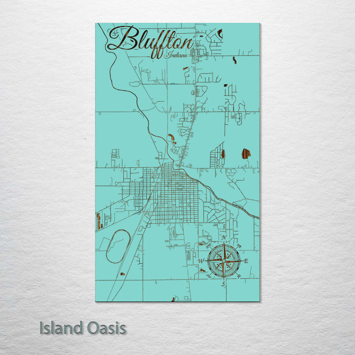 Bluffton, Indiana Street Map