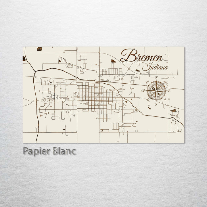 Bremen, Indiana Street Map