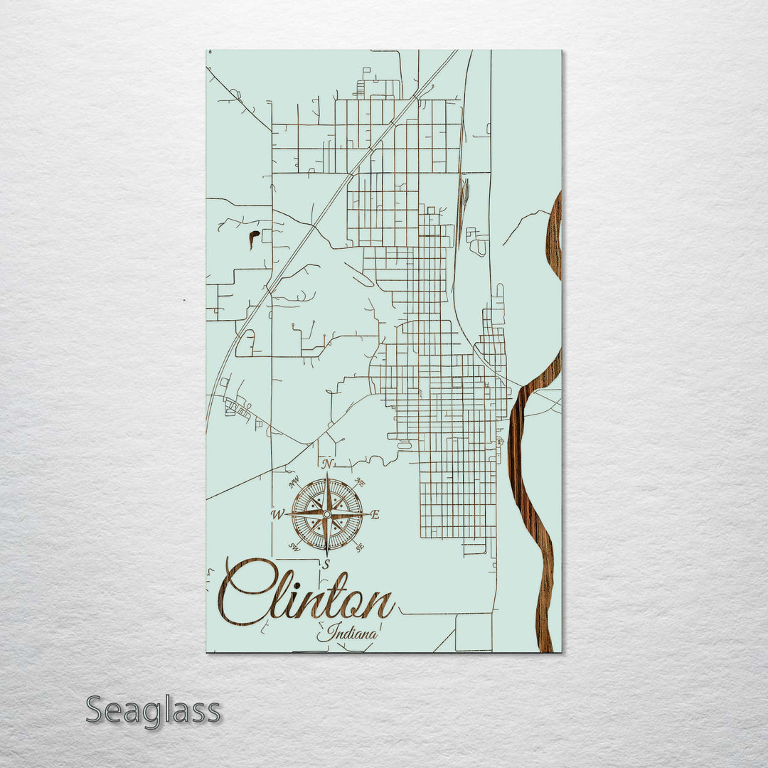 Clinton, Indiana Street Map