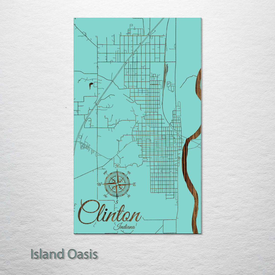 Clinton, Indiana Street Map