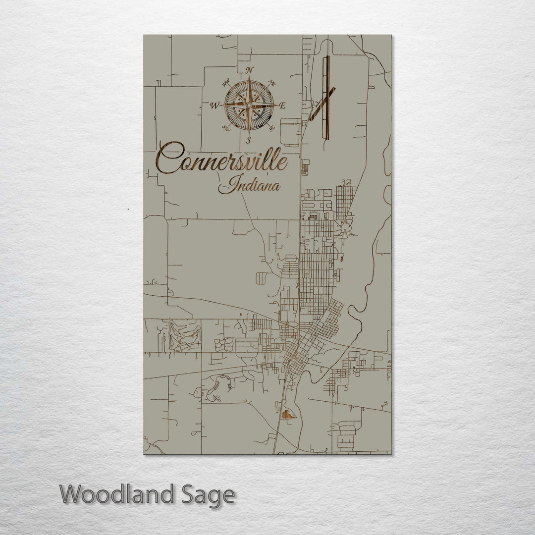 Connersville, Indiana Street Map