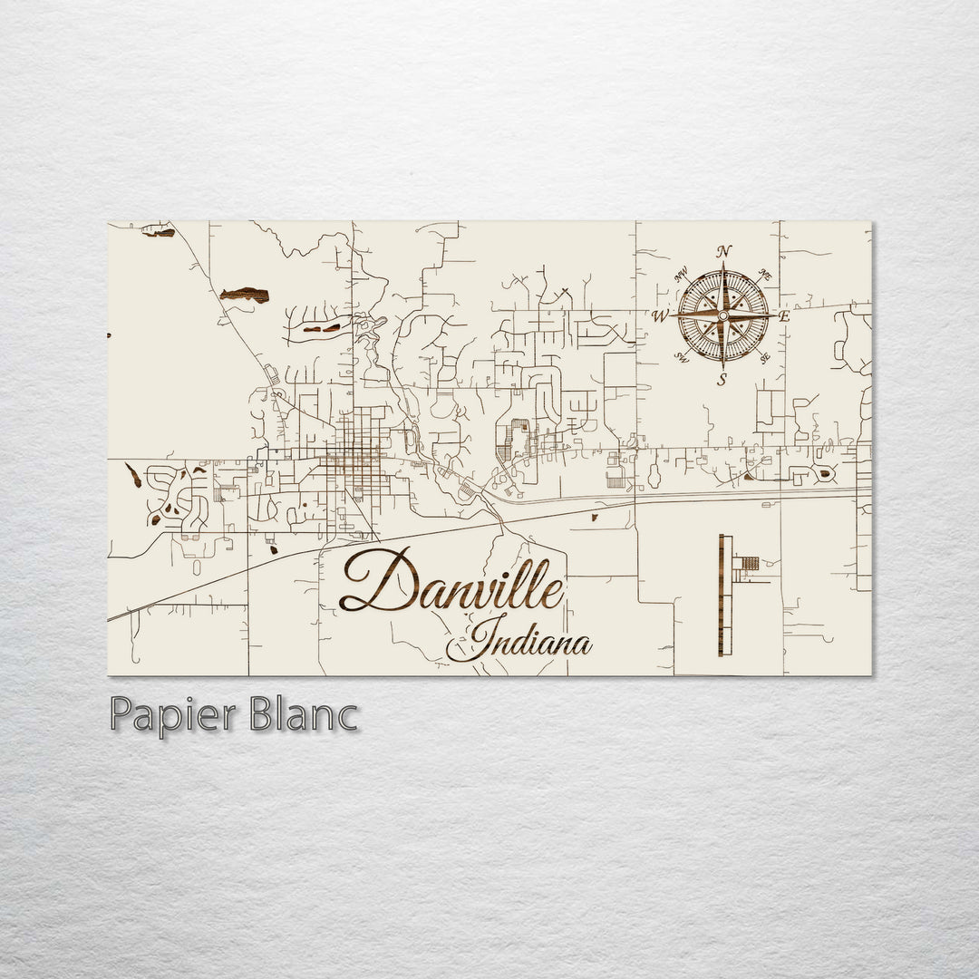 Danville, Indiana Street Map