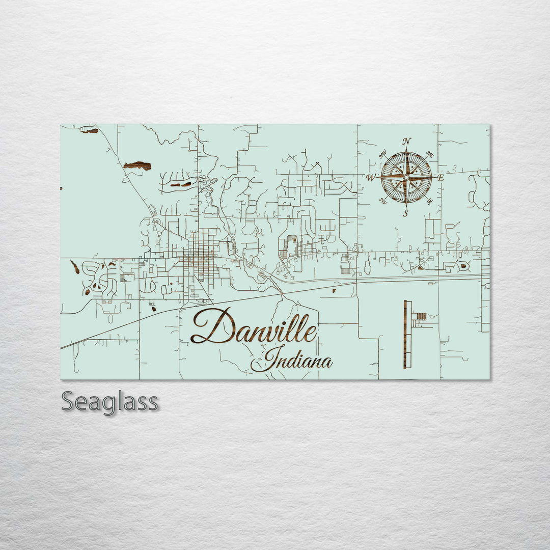 Danville, Indiana Street Map