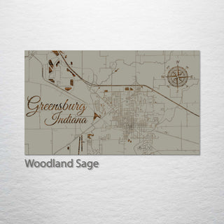 Greensburg, Indiana Street Map