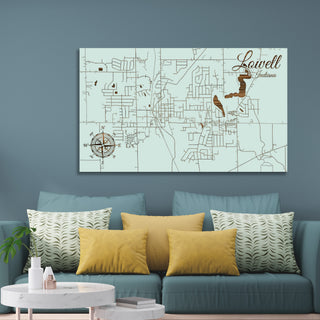 Lowell, Indiana Street Map
