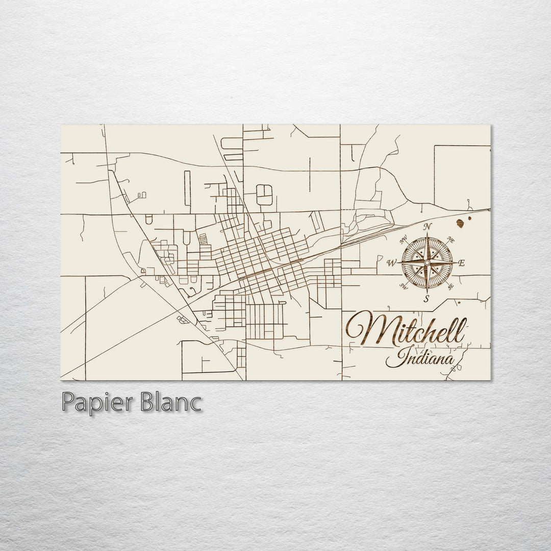 Mitchell, Indiana Street Map