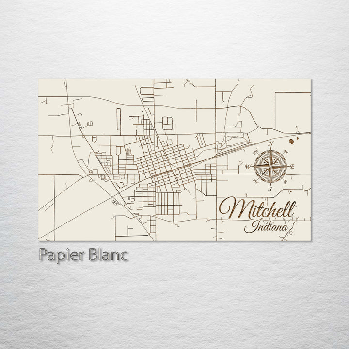 Mitchell, Indiana Street Map