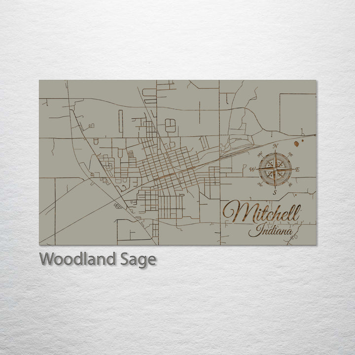 Mitchell, Indiana Street Map