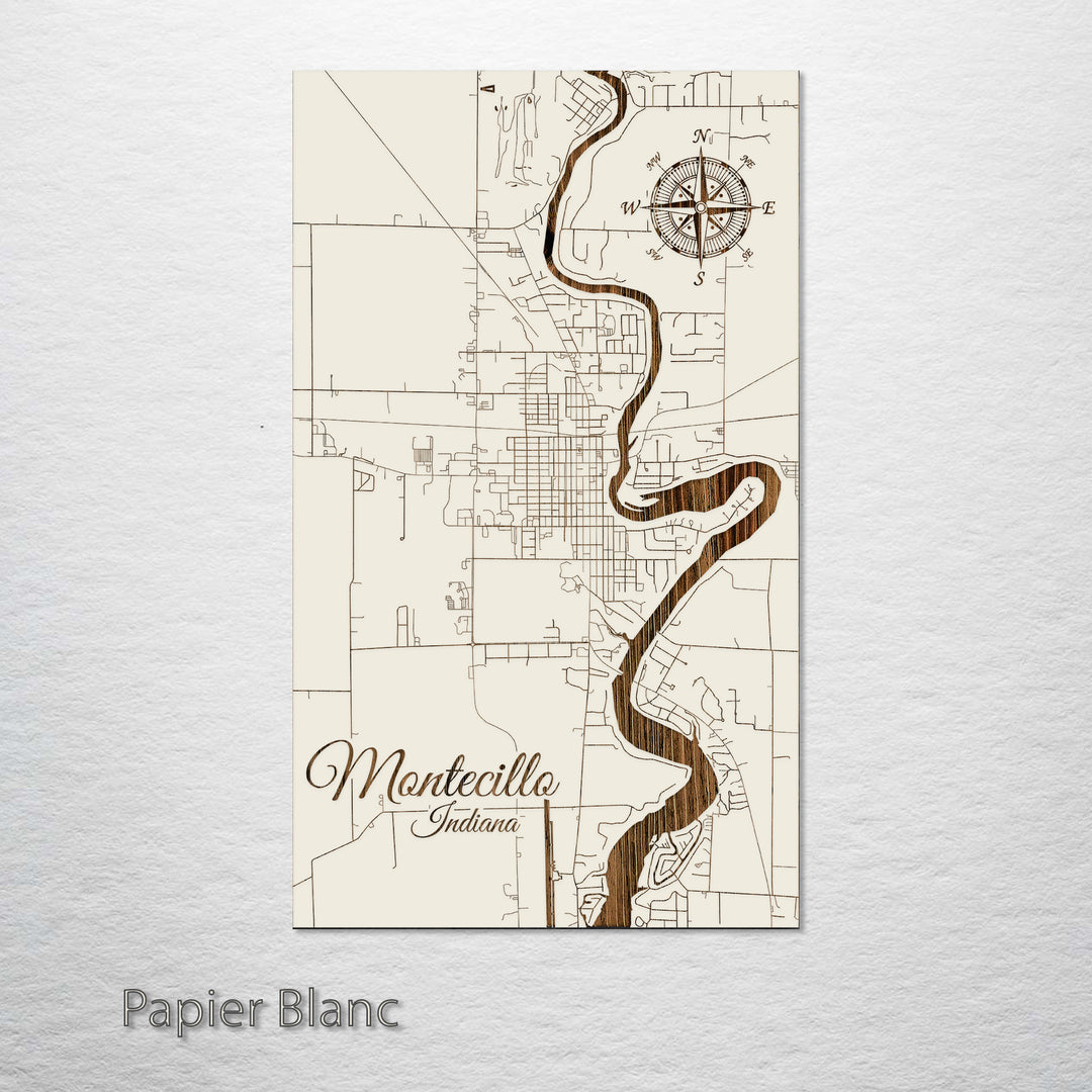 Monticello, Indiana Street Map