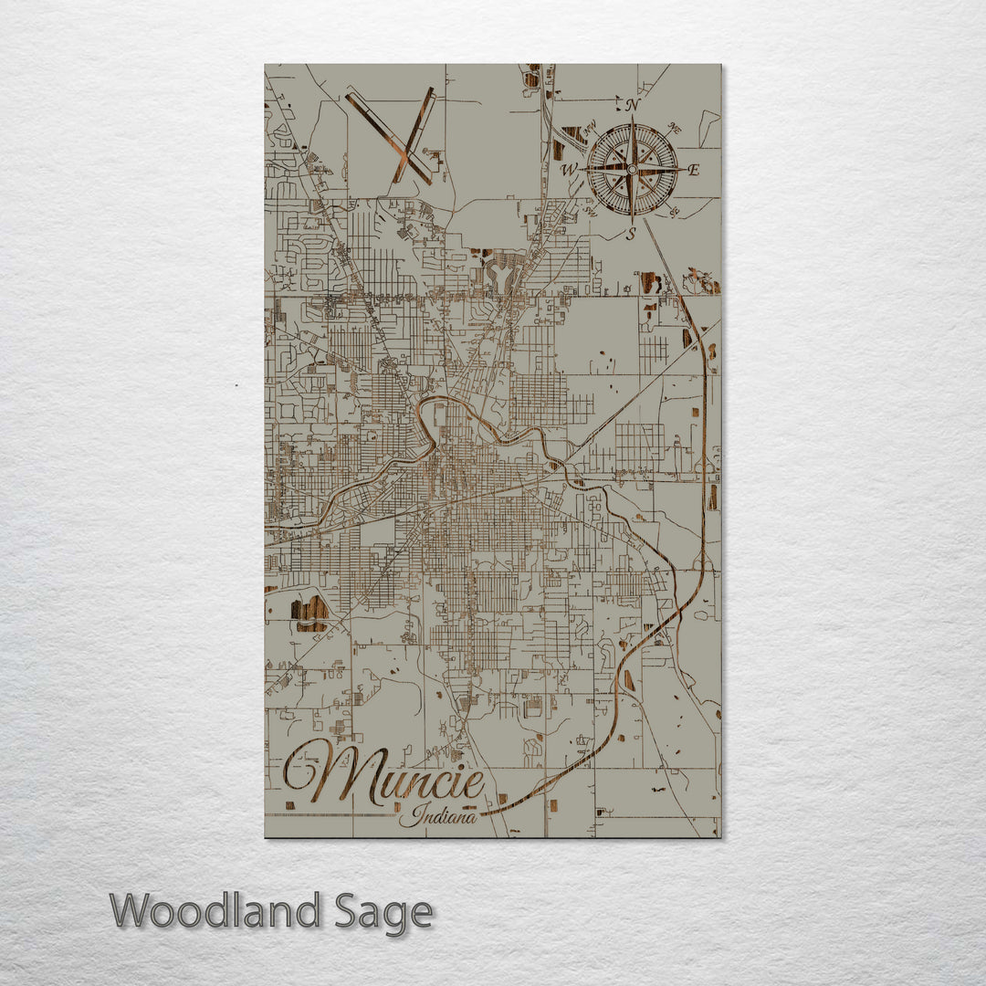 Muncie, Indiana Street Map