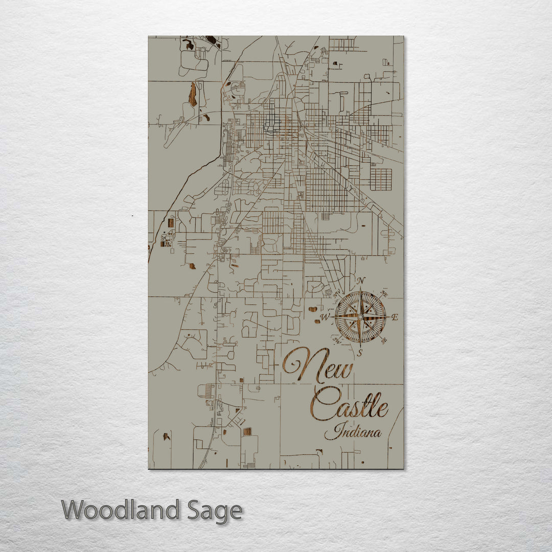 New Castle, Indiana Street Map