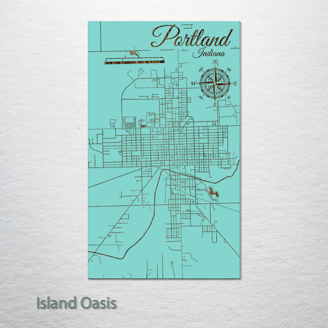 Portland, Indiana Street Map