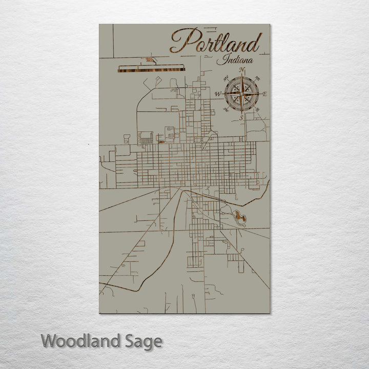 Portland, Indiana Street Map