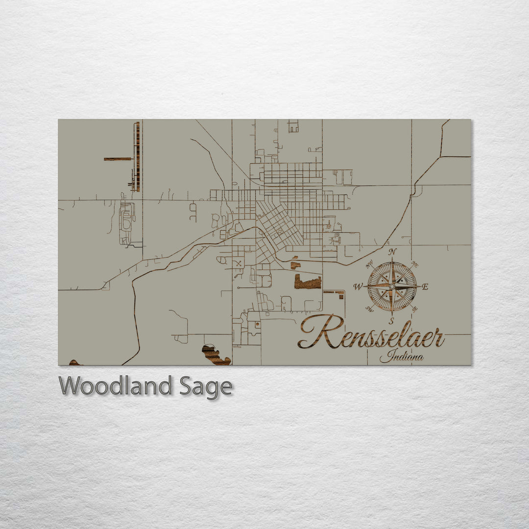 Rensselaer, Indiana Street Map