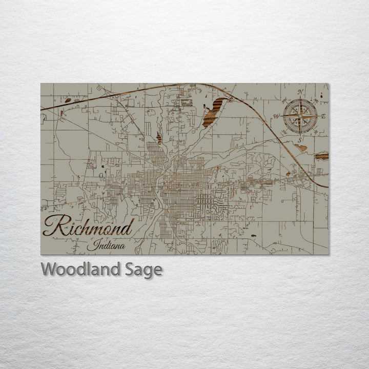 Richmond, Indiana Street Map