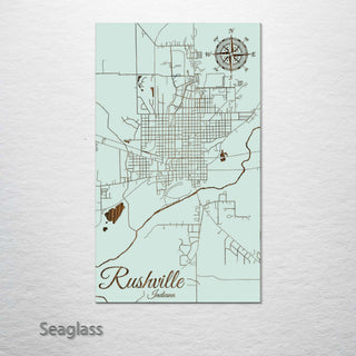 Rushville, Indiana Street Map