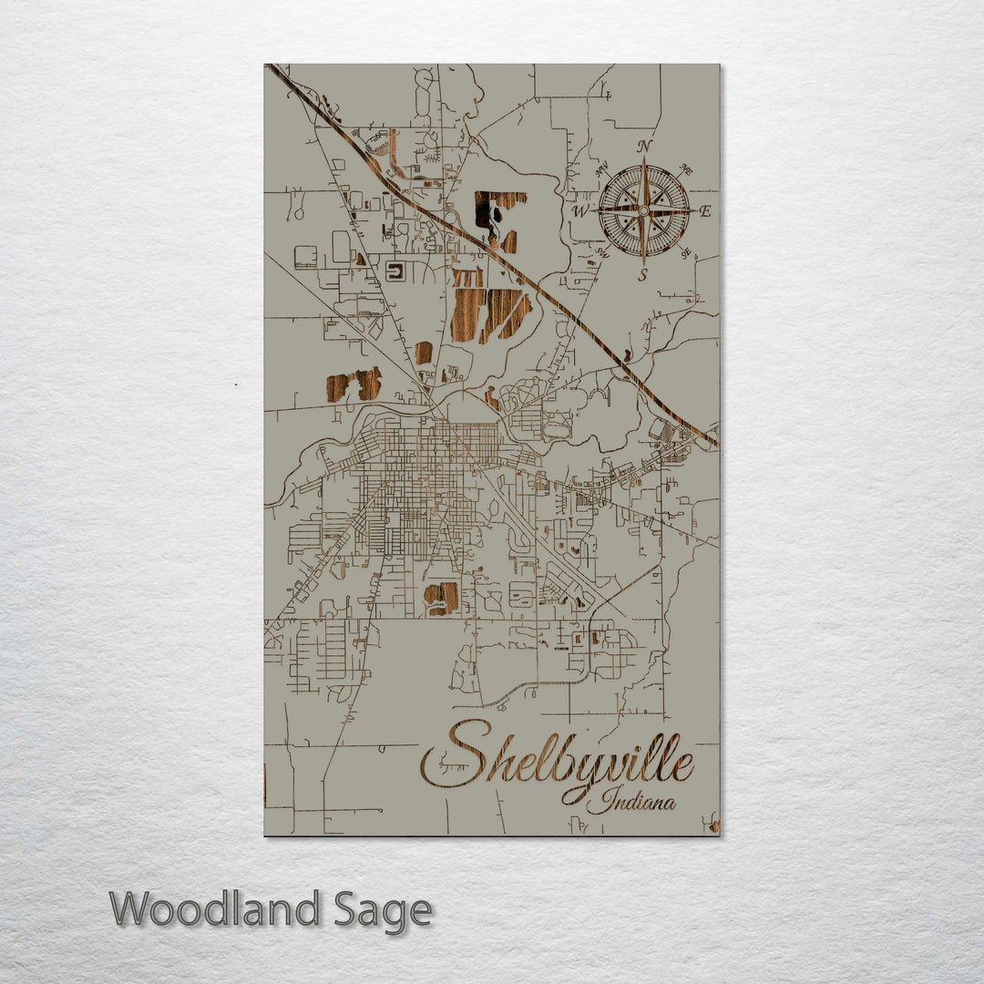 Shelbyville, Indiana Street Map