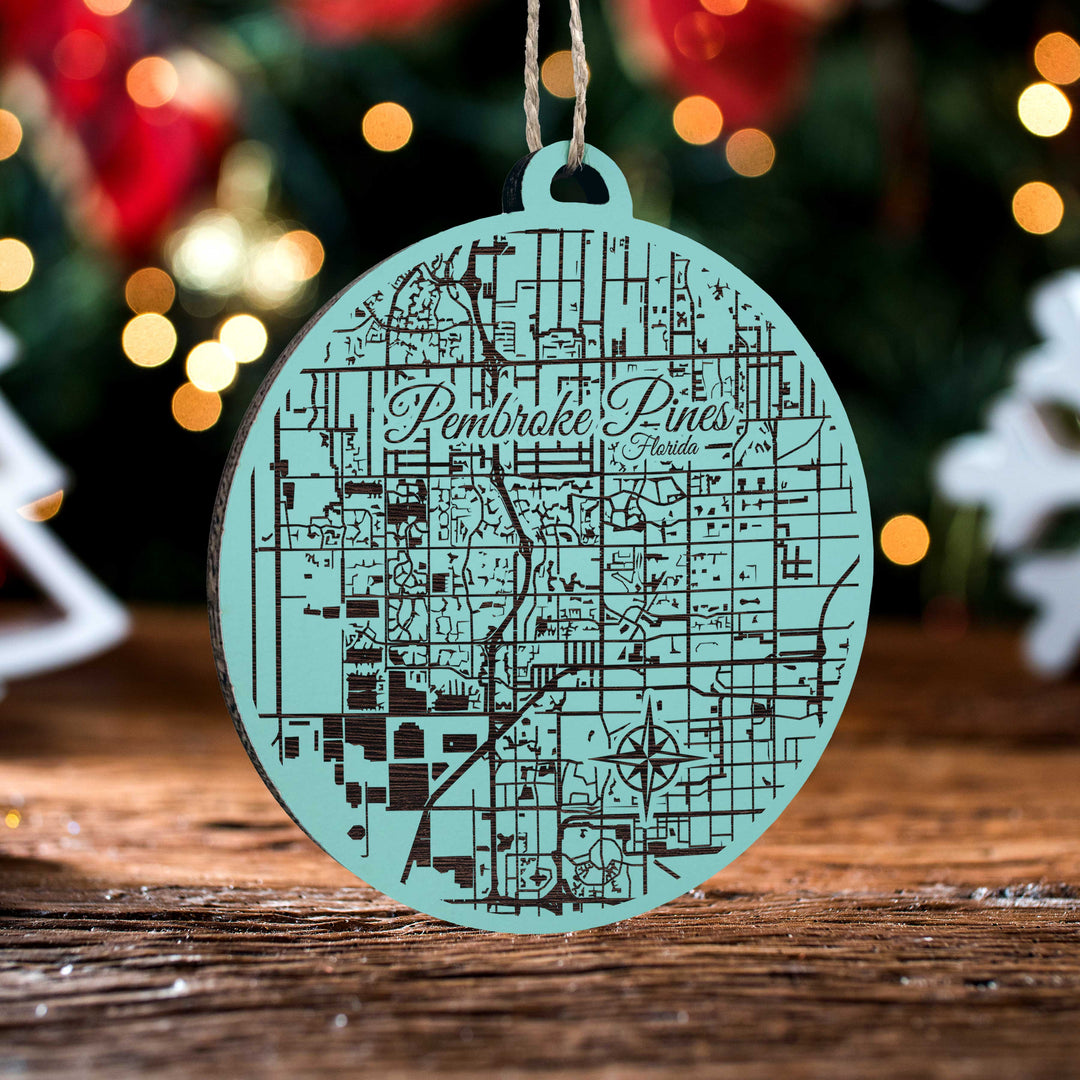 Pembroke Pines, Florida Round Ornament