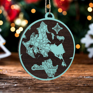 FP0200 - Shelter Island, NY Engraved Ornament (Standard)